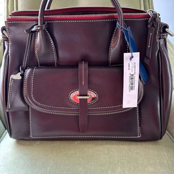 Dooney & Bourke Florentine Toscana Front Pocket Satchel - Espresso